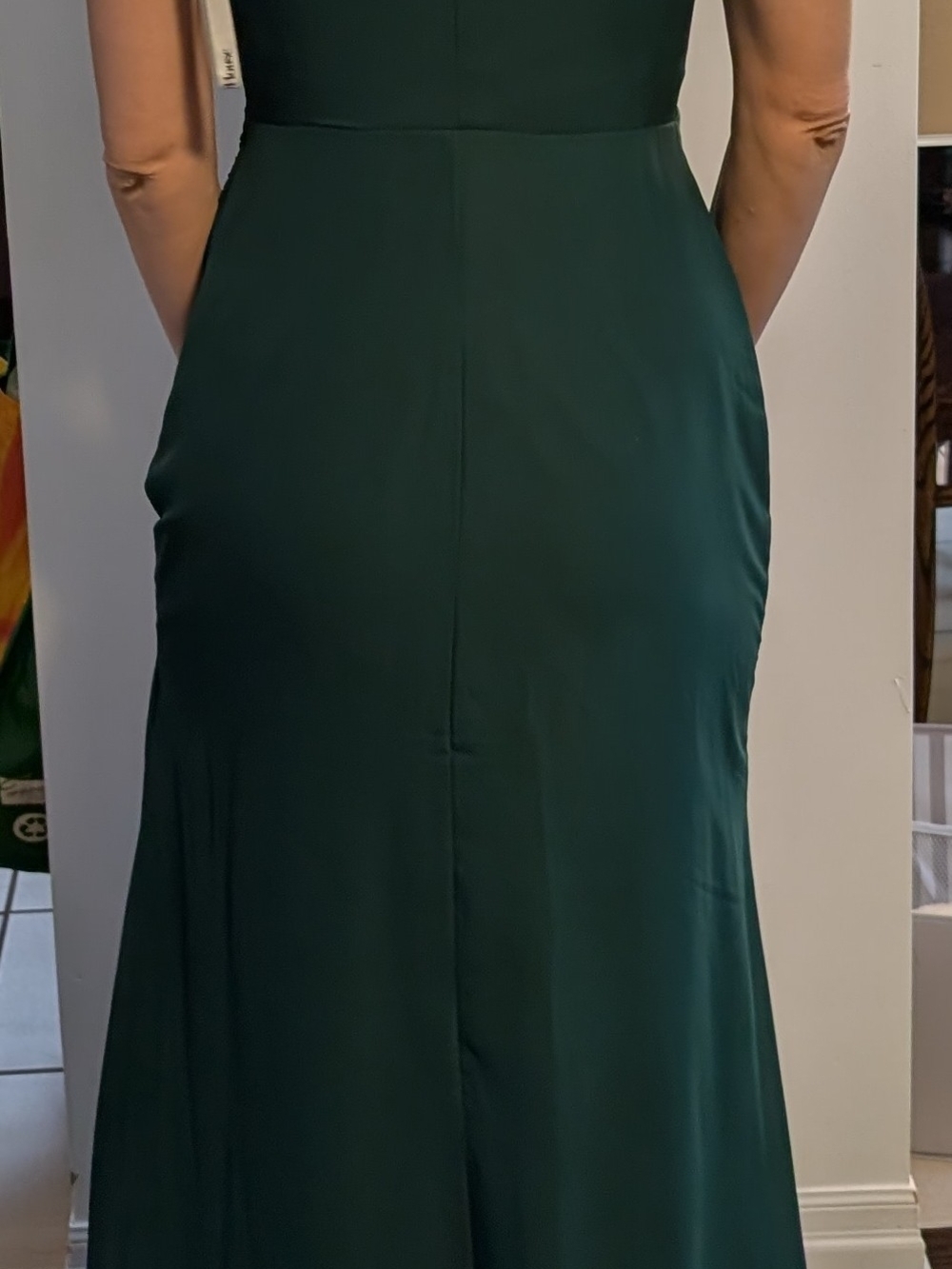 JJs House Dark Green Sleeveless Maxi Gown